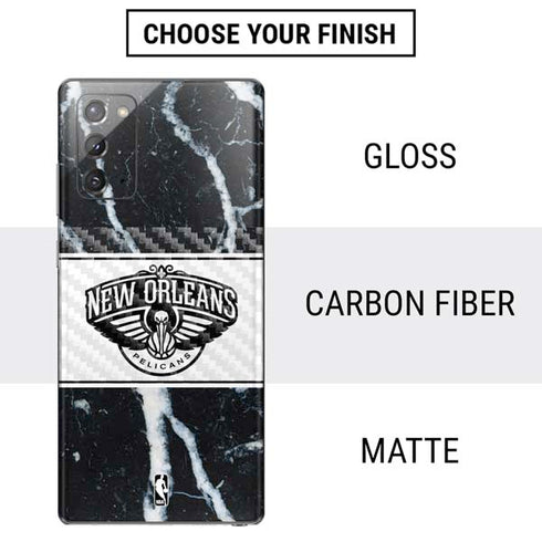 NBA New Orleans Pelicans Marble Galaxy Note20 5G Skin